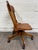 Vintage Tiger Oak Adjustable Swivel Desk Banker Lawyer Jury Office Chair For Sale - Image 4 of 10