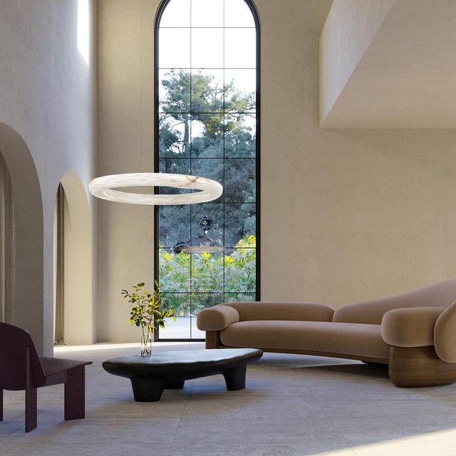 Halo 100 Pendant Lamp by United Alabaster For Sale - Image 15 of 18