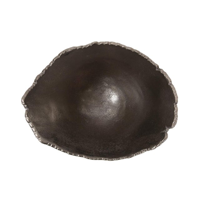 Gold Baniff Jagged Edged Deep Bowl- Medium For Sale - Image 8 of 11