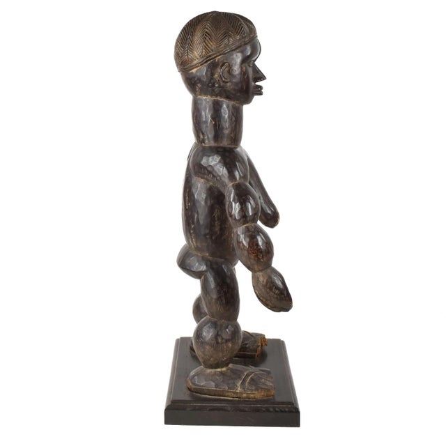 African Early 20th Century Dan Female Figure On Custom Base For Sale - Image 3 of 7