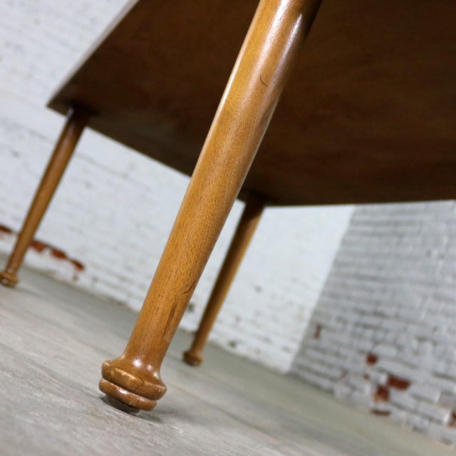 Mid Century Western Ranch Oak Style Plank Coffee Table With Bow Tie