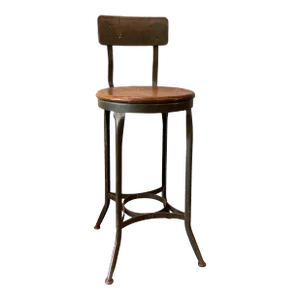 Mid 20th Century Tall Industrial Shop Stool by Toledo Metal Furniture Co.