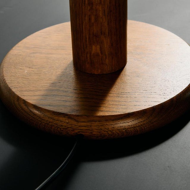 Vintage Oak Table Lamp by Temde Leuchten, 1960s For Sale - Image 10 of 13
