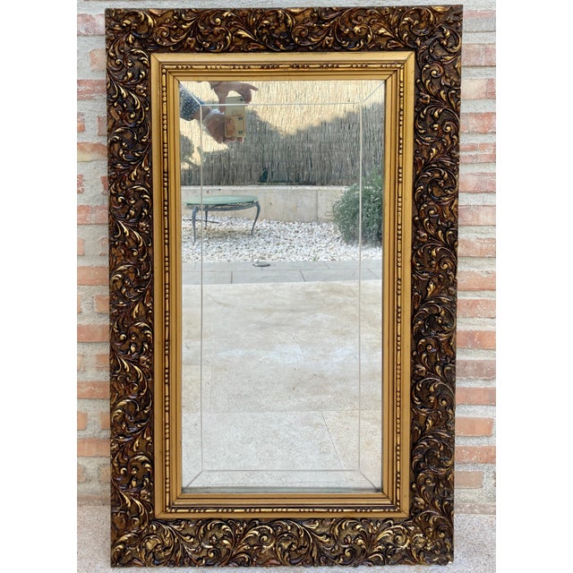 Vintage French Mirror with Gold Frame For Sale - Image 12 of 18