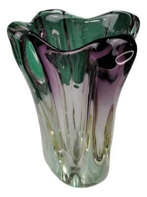 Murano Glass Vase attributed to Seguso, 1950s