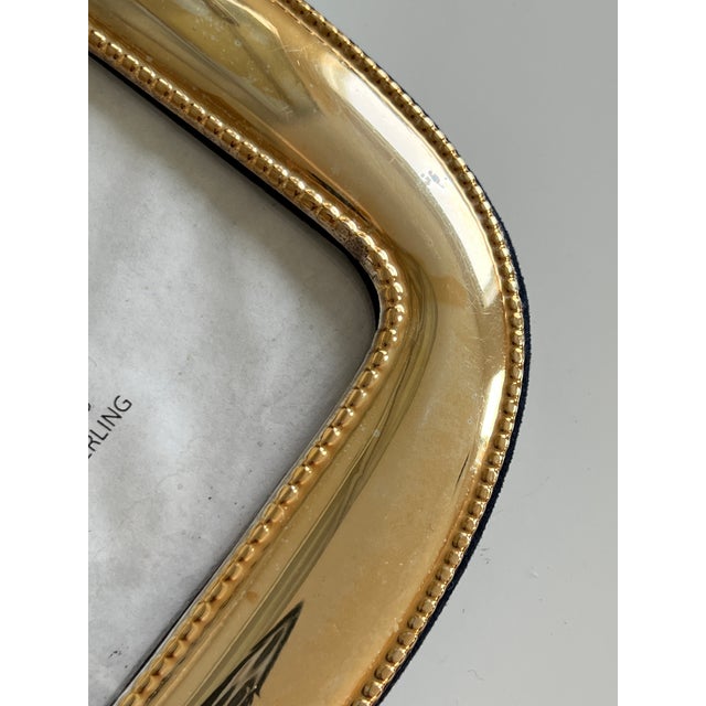 Contemporary 1980s Sterling Silver Picture Frame - Tarnished For Sale - Image 3 of 5