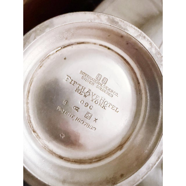 International Silver 1951 Silver Plated Teapot From the Fifth Avenue Hotel Nyc For Sale - Image 4 of 6