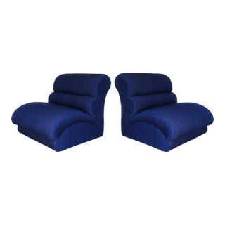 Modern Biomorphic Lounge Chairs by Weiman, 1980s - A Pair For Sale