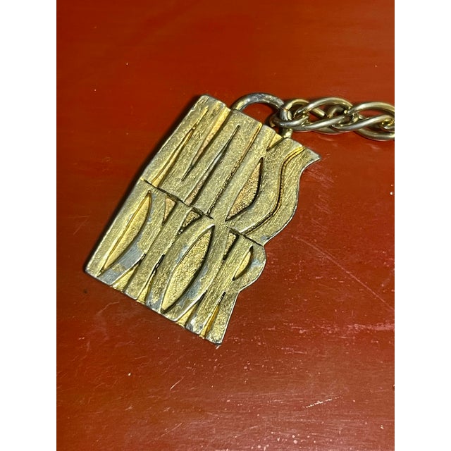 Gold 1980s Dior Gold Logo Chain Belt For Sale - Image 8 of 8