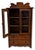 Wood Unusual Early 1900s Antique American Miniature Size Wood & Glass Front "Salesmans Sample" Kitchen Hutch - 23 Inches Tall For Sale - Image 7 of 18