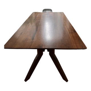 Moderncre8ve "Zoe" Solid Walnut Dining Table — Mid-Century Danish Modern For Sale