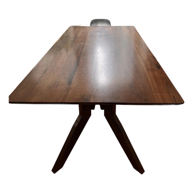 Moderncre8ve "Zoe" Solid Walnut Dining Table — Mid-Century Danish Modern For Sale
