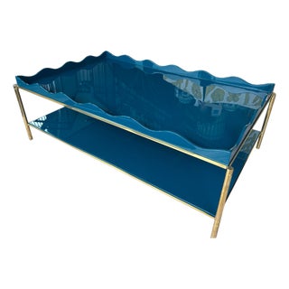 Large Belle Rives Lacquer Coffee Table For Sale