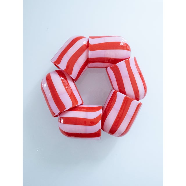 Drinking Set by Maryana Iskra for Ribes Studio, Set of 6 For Sale - Image 10 of 14