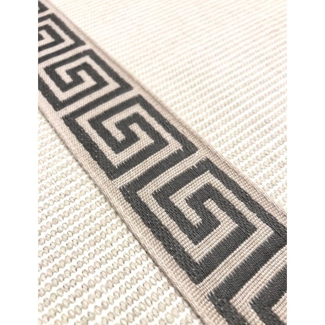 This modern band from Classical Elements has a classic charcoal greek key pattern on a neutral oatmeal band. It makes a...