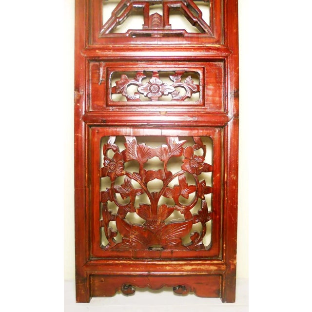 Early 19th Century Early 19th Century Antique Chinese Screen PanelsCunninghamia Wood - A Pair For Sale - Image 5 of 11