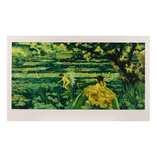 Antonio Saliola, The Secret Pond, Lithograph, 1990s For Sale