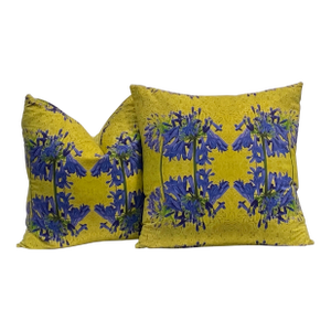 Lilly of Nile Against Gold Paisley, B. Luke Designer Pillows