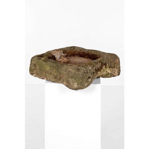Square Sandstone Trough For Sale - Image 3 of 8
