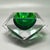 1960s Gorgeous green ashtray or catchall by Flavio Poli for Seguso in Murano sommerso glass. Made in Italy. So rare to...