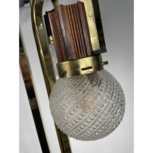 Vintage Italian Floor Lamp with Crystal Globes, 1960s-1970s For Sale - Image 12 of 13