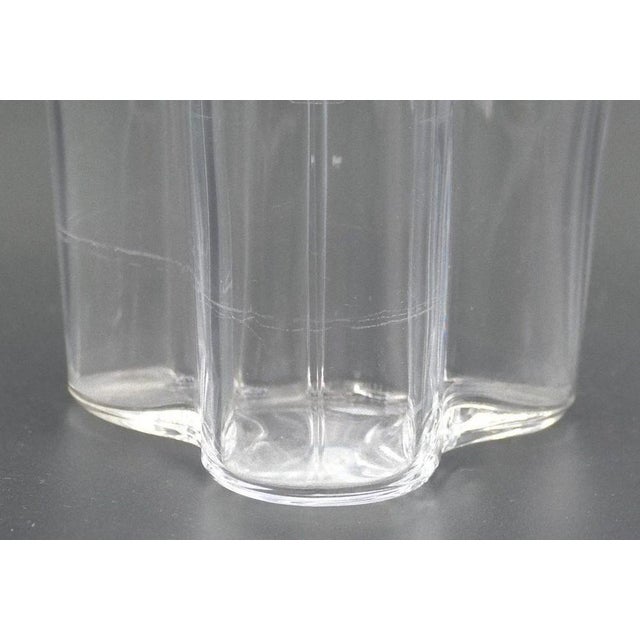 Vintage crystal vase is a decorative crystal object designed by Alvar Aalto and manufactured by Iittala in the 1980s....