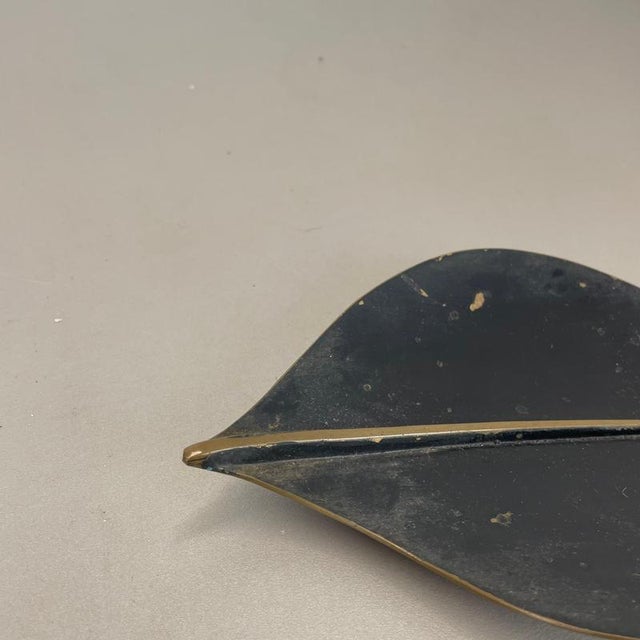 Bronze Handmade Leaf Plate by Noak Leipzig, Germany, 1950s For Sale - Image 12 of 18