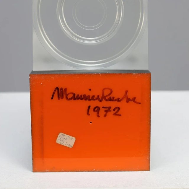 Plastic Maurice Ruche, Geometric Object, 1972, Acrylic Glass For Sale - Image 7 of 8