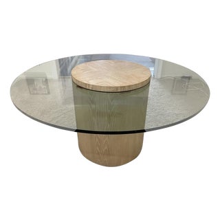 Late 20th Century Lorin Marsh Faux Bois Dining Table For Sale
