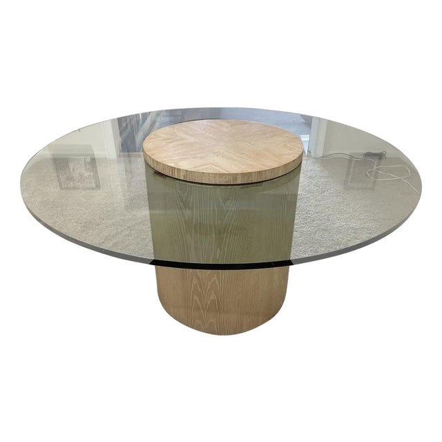 Late 20th Century Lorin Marsh Faux Bois Dining Table For Sale