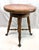 Brown Antique Tonk Victorian Adjustable Piano Stool With Glass Ball Claw Feet For Sale - Image 8 of 11