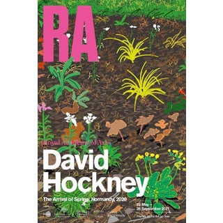 David Hockney Arrival of Spring Royal Academy London Museum Poster For Sale