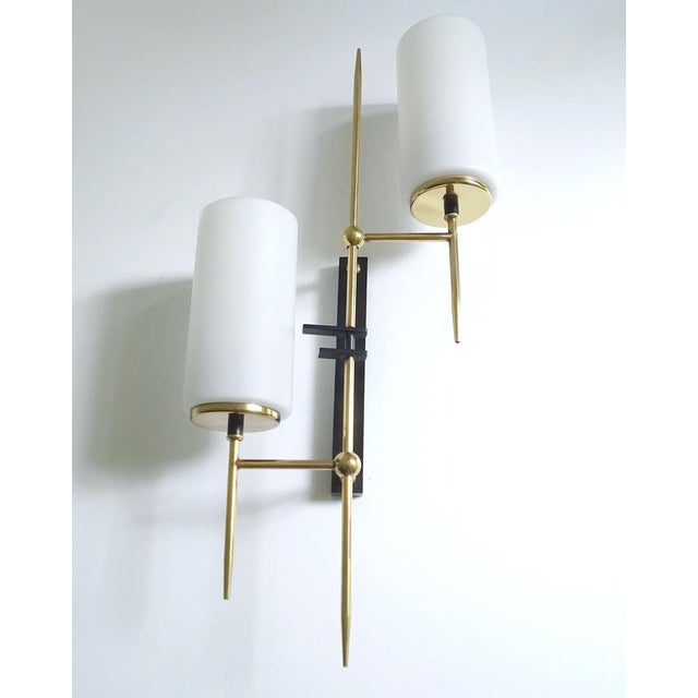 1960s Vintage Modernist Wall Lights from Lunel, 1960s, Set of 2 For Sale - Image 5 of 18