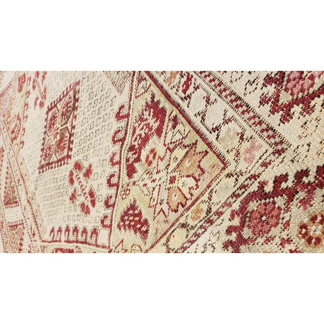 Antique Ghiordes Rug, Handmade Turkish Oriental Rug, Beige, Taupe For Sale In New York - Image 6 of 10