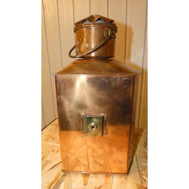 Ship Oil Table Lamp in Copper and Glass from Bakboord, Netherlands For Sale - Image 9 of 18