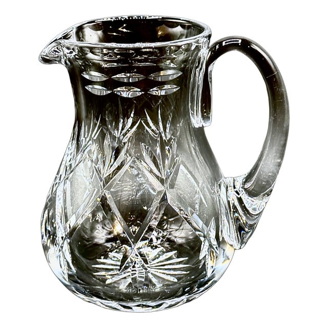 Vintage Cut Crystal Jug Water Pitcher by Webb Corbett, England, 1960s For Sale