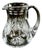 Vintage Cut Crystal Jug Water Pitcher by Webb Corbett, England, 1960s For Sale