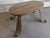 1950s era Italian wooden bench with Baroque Style legs. Newly stripped, refinished, and detailed. Some traces of...