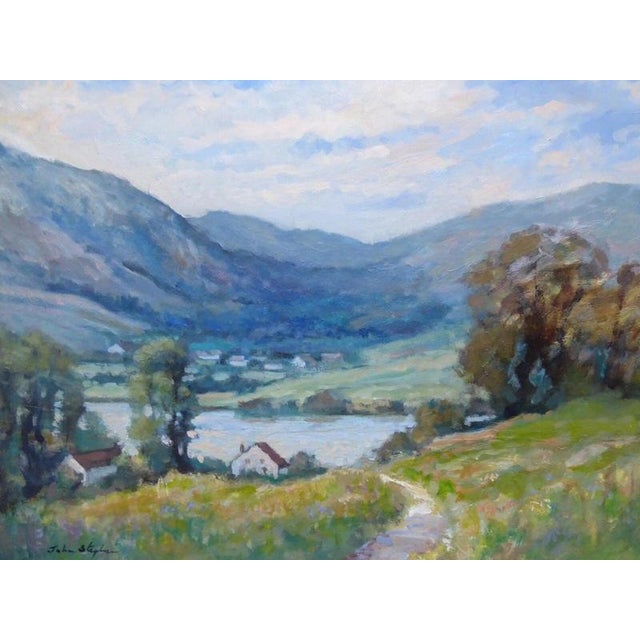 John Stephens, Lake Coniston, 1970s, Oil Painting on Board, Framed For Sale - Image 9 of 14