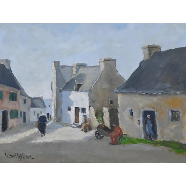 H. Albert, Village Scene, Oil on Canvas, 20th Century For Sale - Image 5 of 17