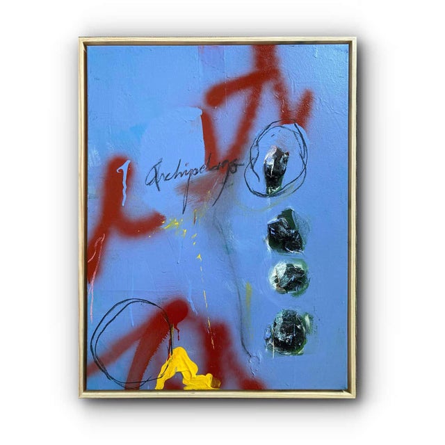 Paper Rosetta #15 (Framed Contemporary Abstract Multimedia Painting), G. Campbell Lyman For Sale - Image 7 of 7