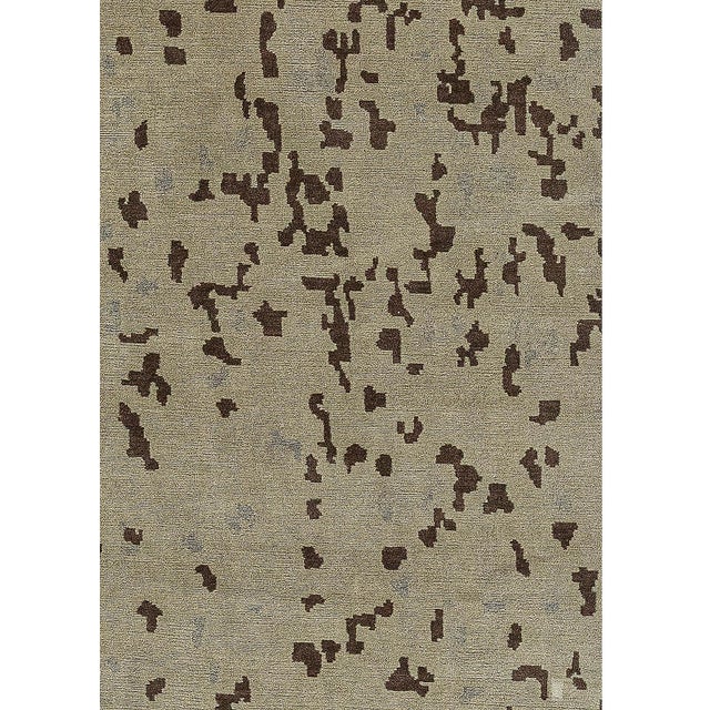 Early 21st Century Contemporary Abstract Handmade Silk and Wool Rug by Doris Leslie Blau For Sale - Image 5 of 7