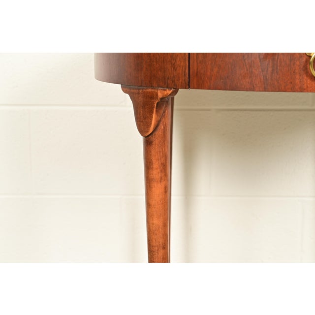 Baker Furniture Queen Anne Walnut Tea Table For Sale - Image 11 of 16