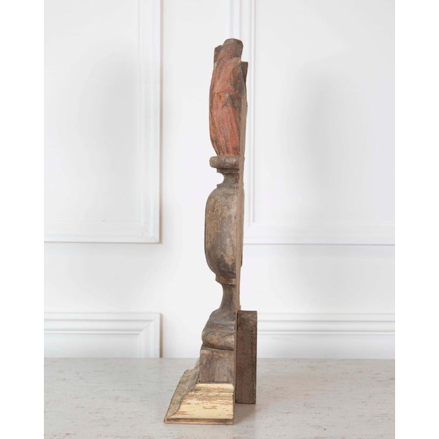 French 18th Century Carved Wood Fire Pot For Sale - Image 4 of 8