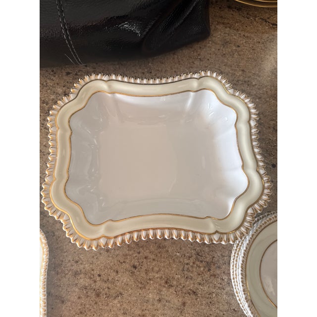 Mid 19th Century Mid 19th Century Davis Collamore Porcelain and Gold Dish Set - 14 pcs For Sale - Image 5 of 7
