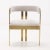 A rare set of brass and iron chairs attributed to Afra and Tobia Scarpa 1960. Seats having recent fabric. Quantity of Eight.