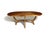 This handcrafted Koa wood dining table features curvilinearly joined planks of solid Koa, forming a flowing pattern that...