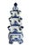 Chinoiserie Large Tulipiere Vase Blue & White Single Tier Delft Style Chinoiserie For Sale - Image 3 of 9