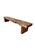 Crafted from a substantial block of solid lychee wood, this sculptural bench embodies the essence of modern organic design...