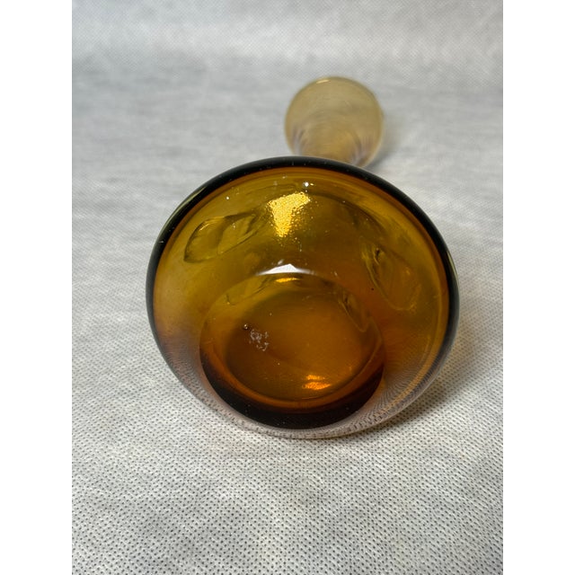 Mid-Century Uranium Glass Vase, 1960s For Sale - Image 3 of 8